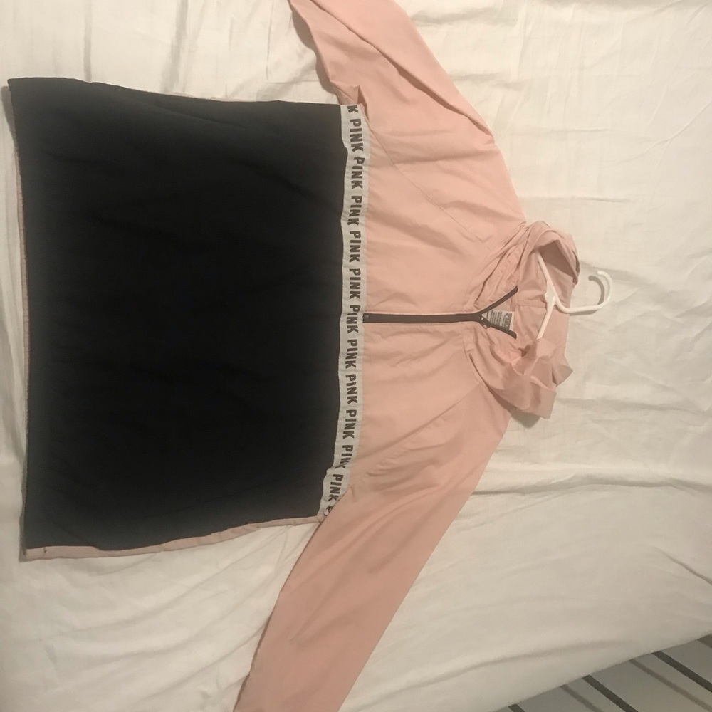 Pink rain jacket
